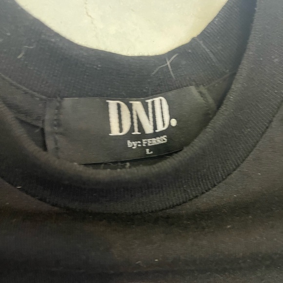 Do Not Disturb DND by Ferris Heavyweight Michael Jordan Black T-Shirt Size L - Picture 3 of 4